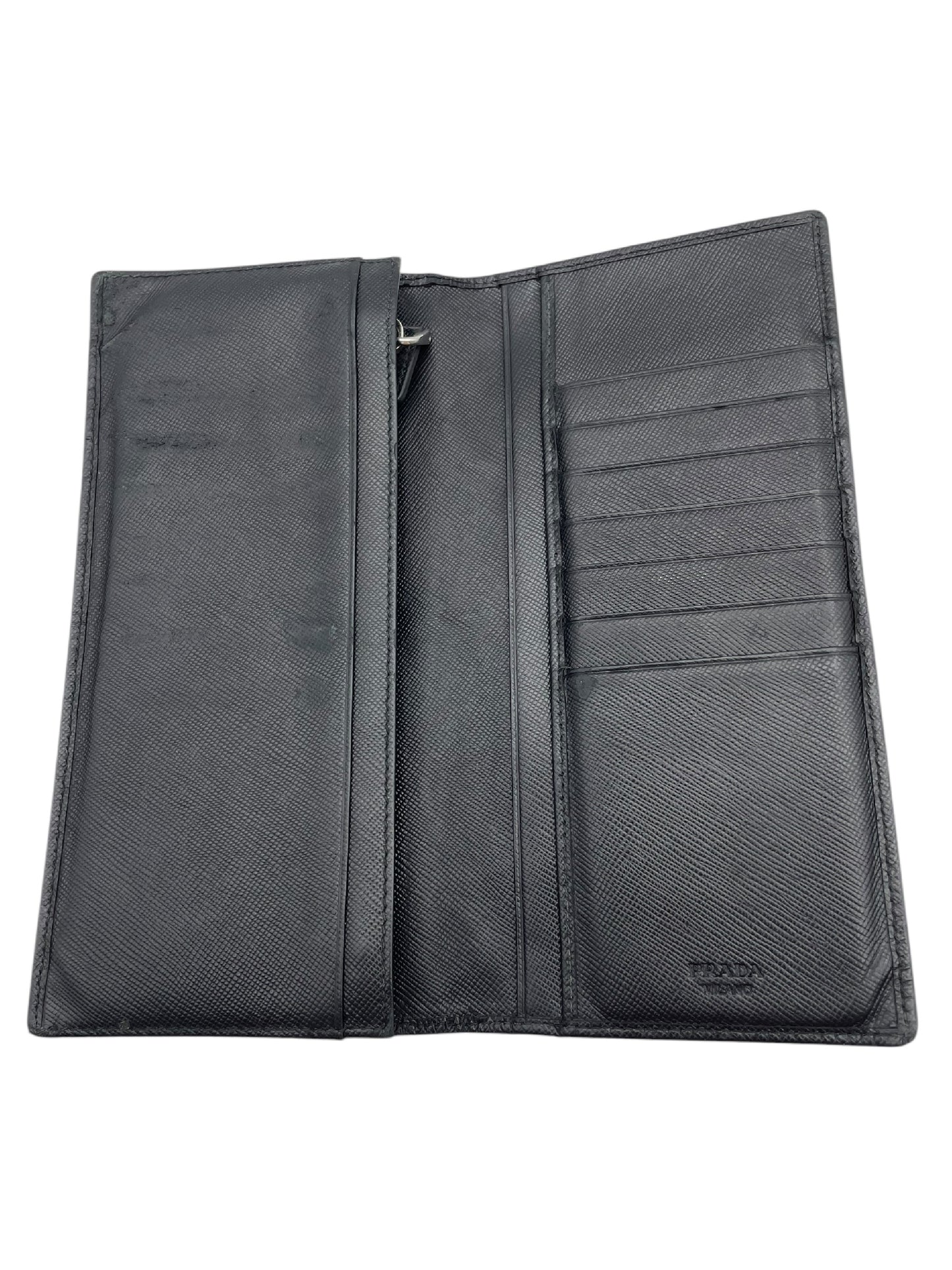 PRADA PRADA Prada long wallet black wallet