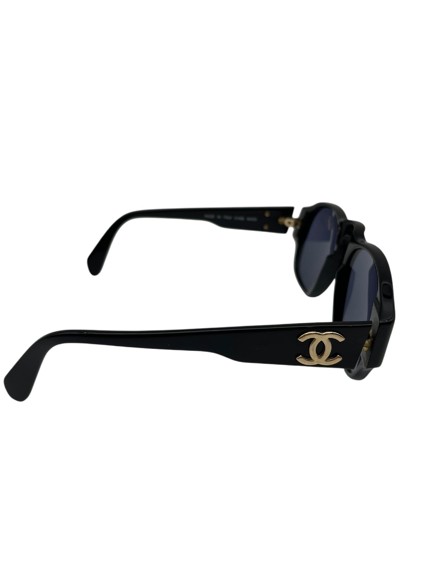 CHANEL CHANEL Chanel Sunglasses Coco Mark Black Sunglasses Glasses