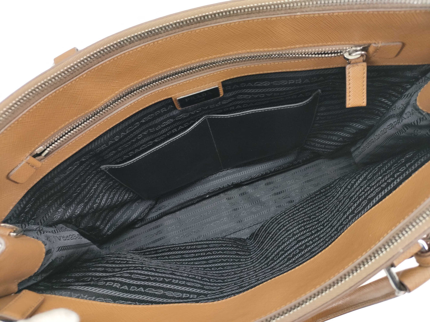 PRADA Galleria Business Bag, Brown