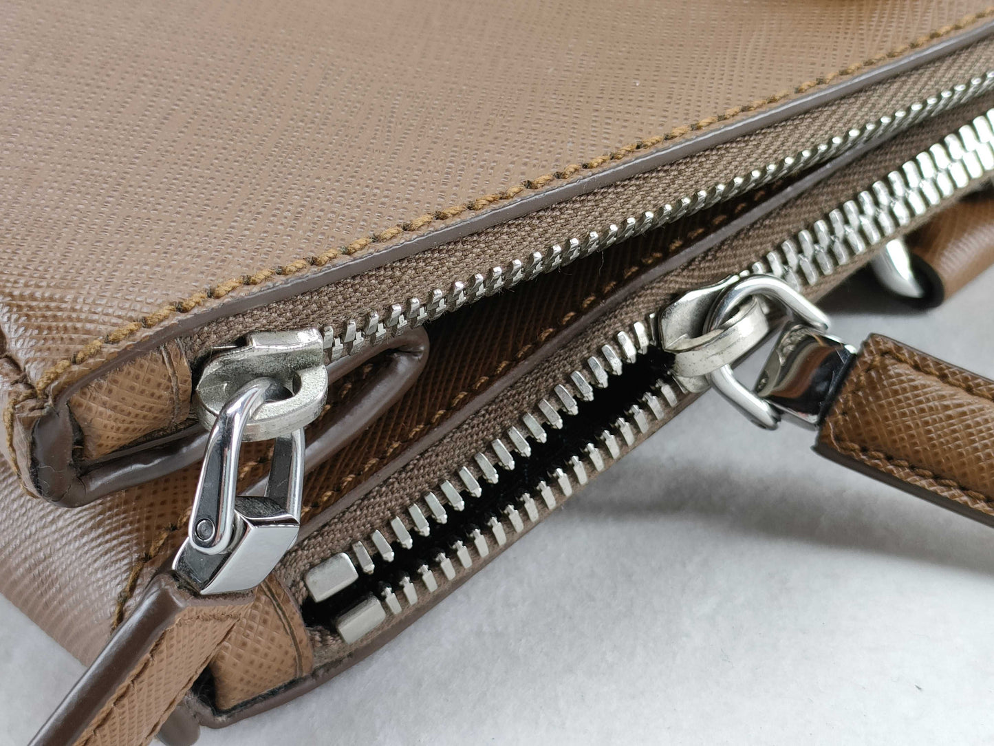 PRADA Galleria Business Bag, Brown