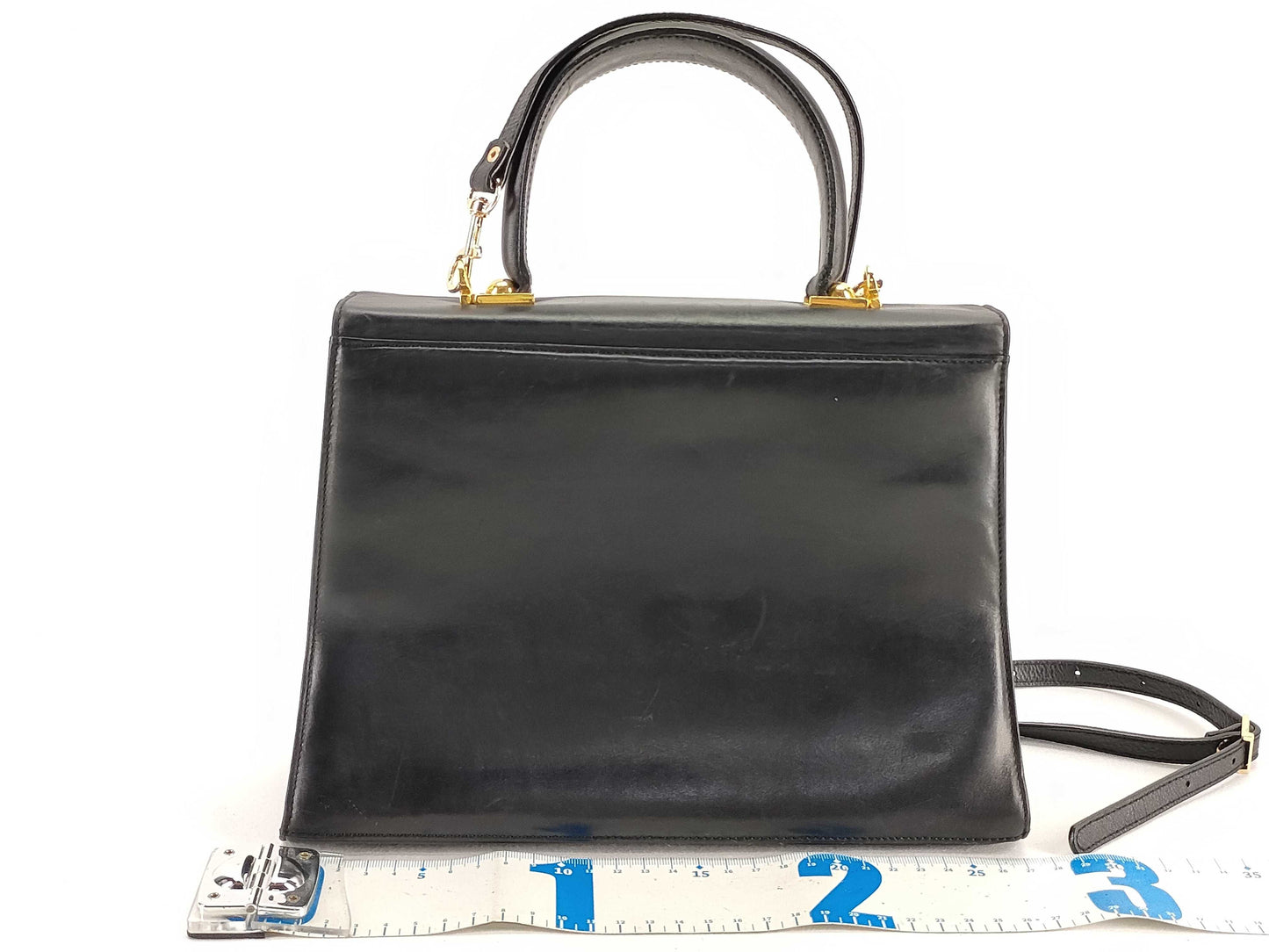Salvatore Ferragamo Gancini Ferragamo 2-way Gancini Black Handbag
