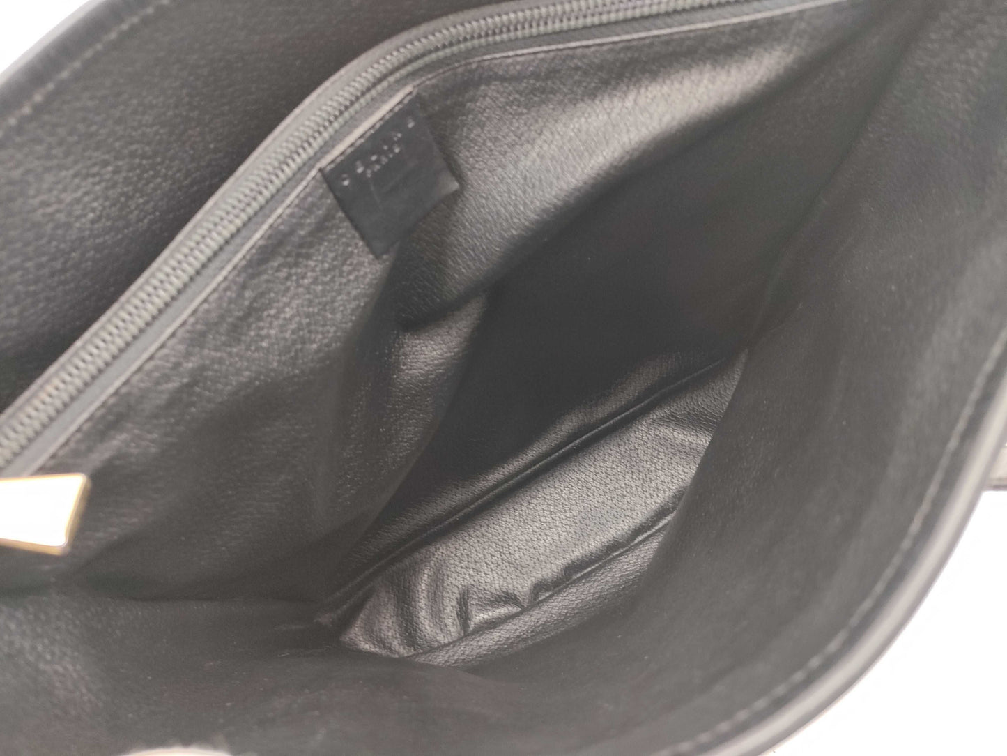 CELINE Black Macadam Bucket Tote Bag