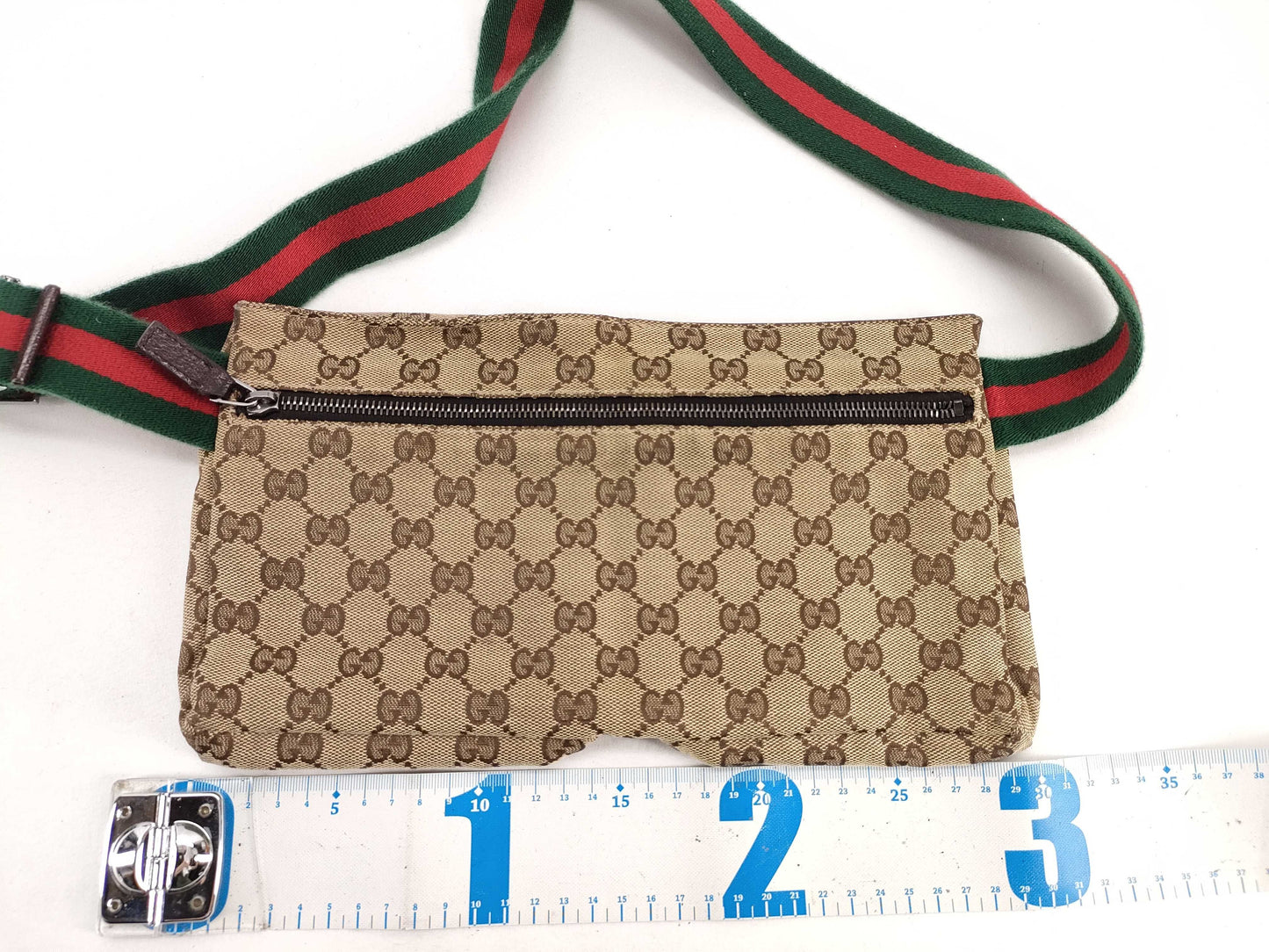 GUCCI GG Canvas Gucci Sherry Line Waist Pouch GG Canvas Waist Bag