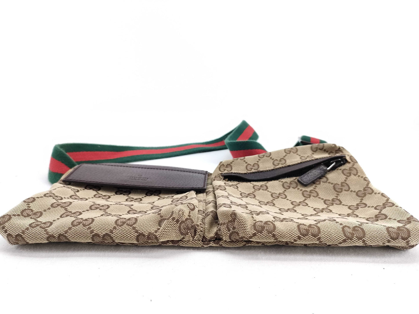 GUCCI GG Canvas Gucci Sherry Line Waist Pouch GG Canvas Waist Bag