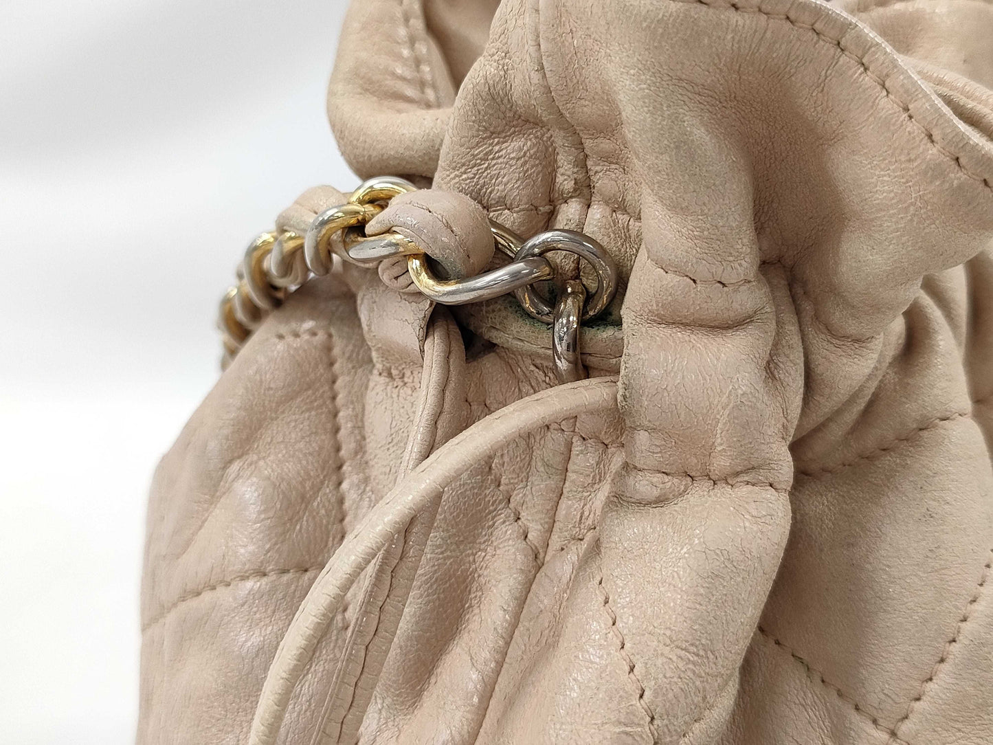 CHANEL CHANEL Drawstring Chain Shoulder Bag Coco Mark Matelasse Shoulder Bag