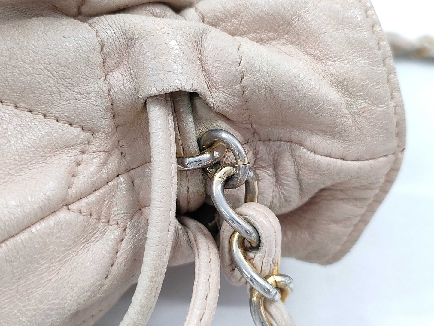 CHANEL CHANEL Drawstring Chain Shoulder Bag Coco Mark Matelasse Shoulder Bag