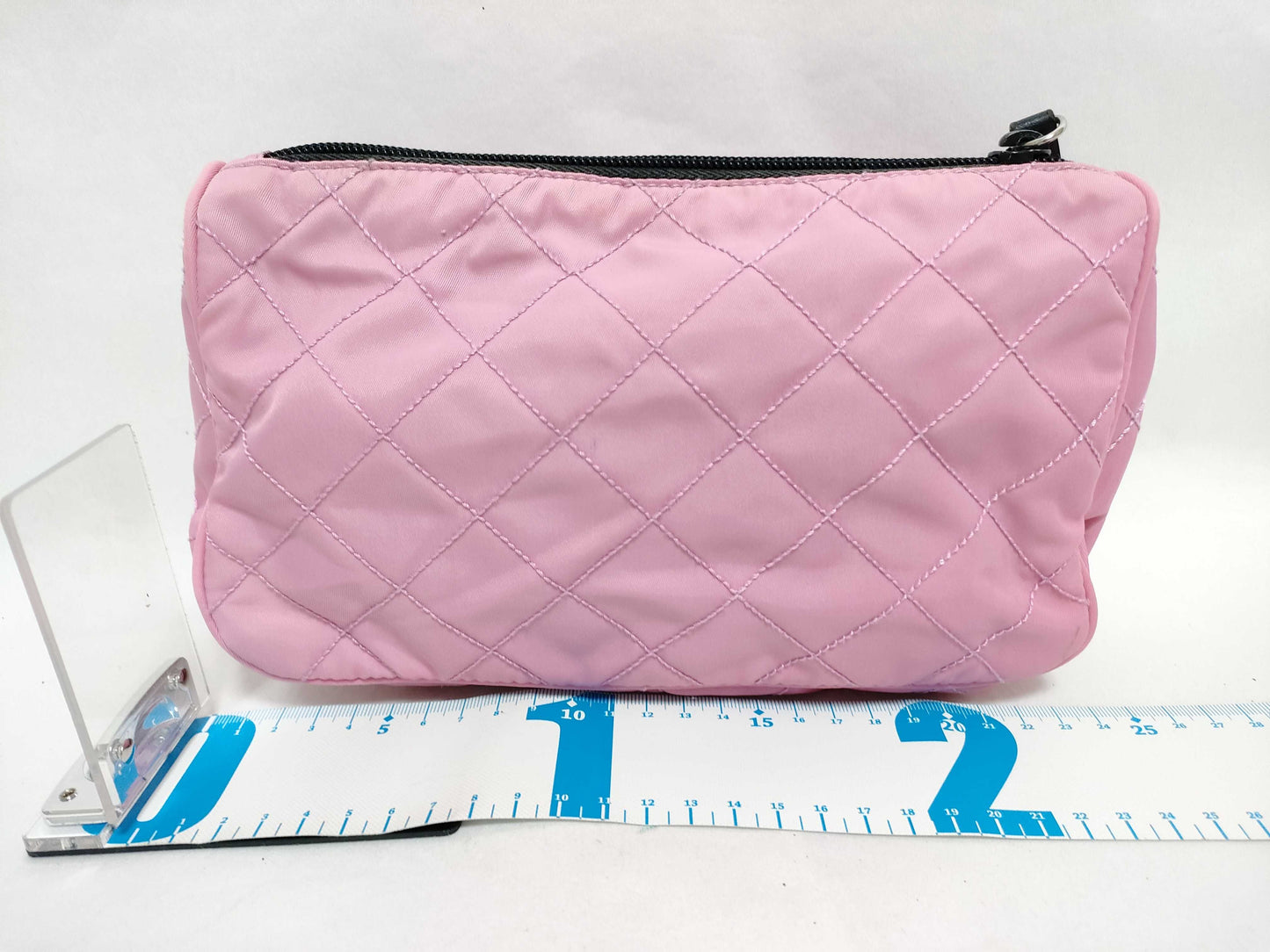PRADA Nylon Nylon/Pink/Quilted Pouch