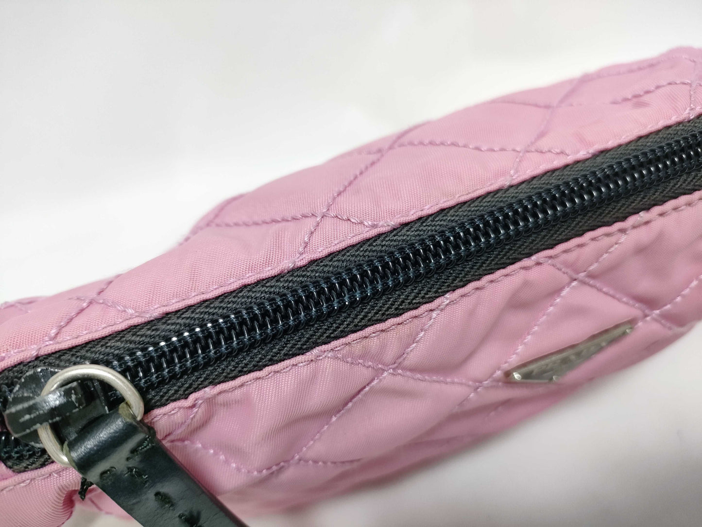 PRADA Nylon Nylon/Pink/Quilted Pouch