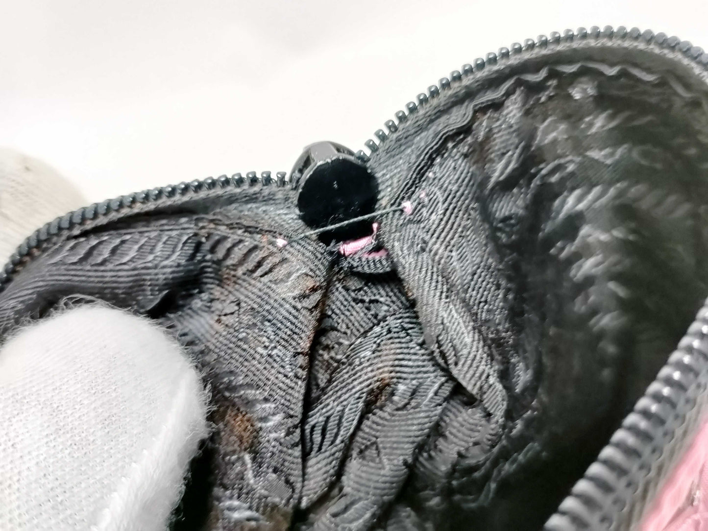 PRADA Nylon Nylon/Pink/Quilted Pouch