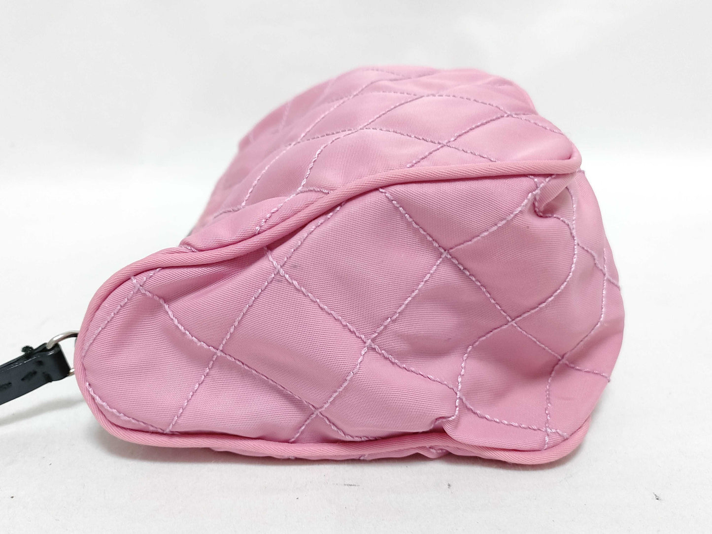 PRADA Nylon Nylon/Pink/Quilted Pouch