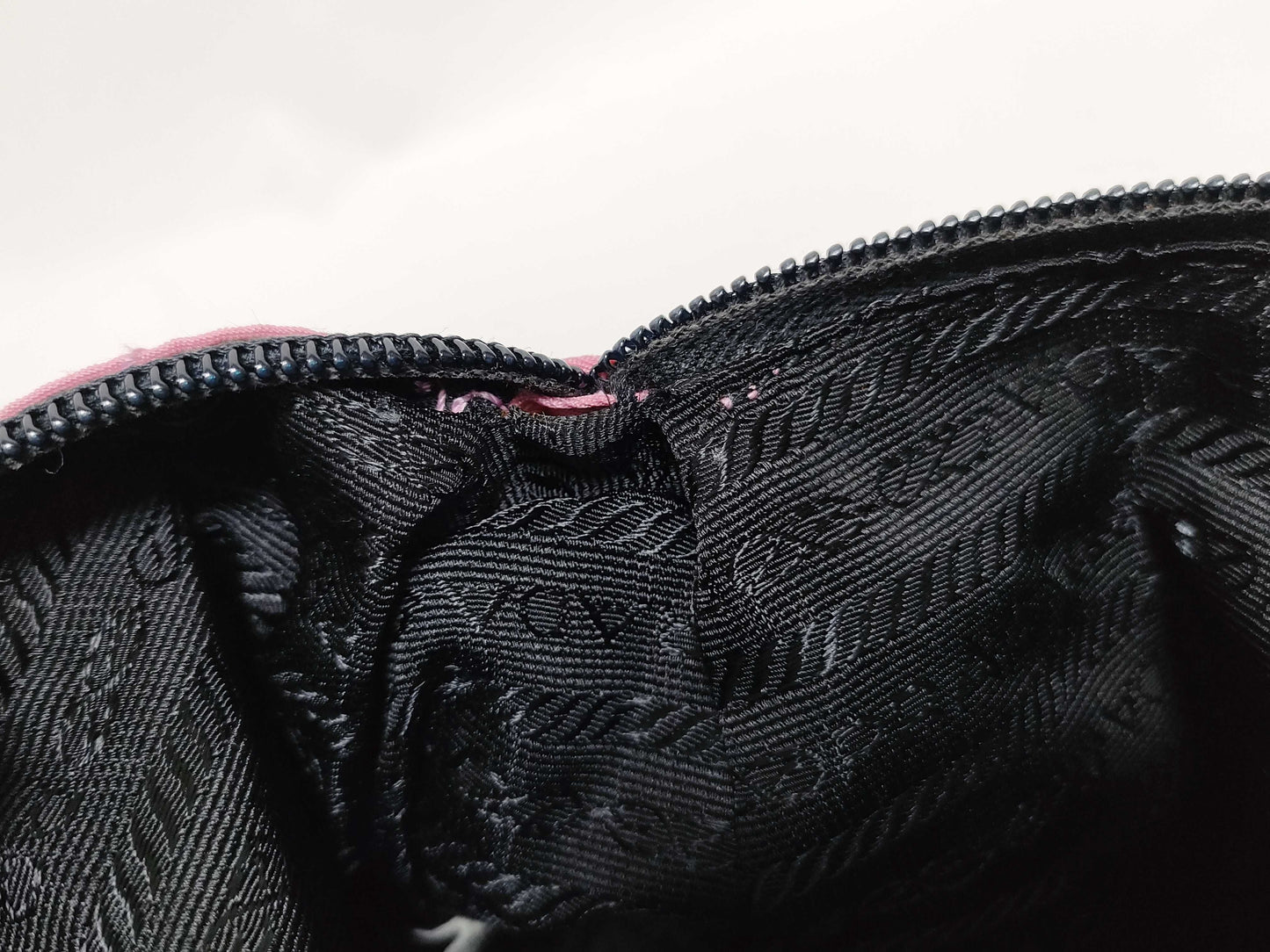 PRADA Nylon Nylon/Pink/Quilted Pouch