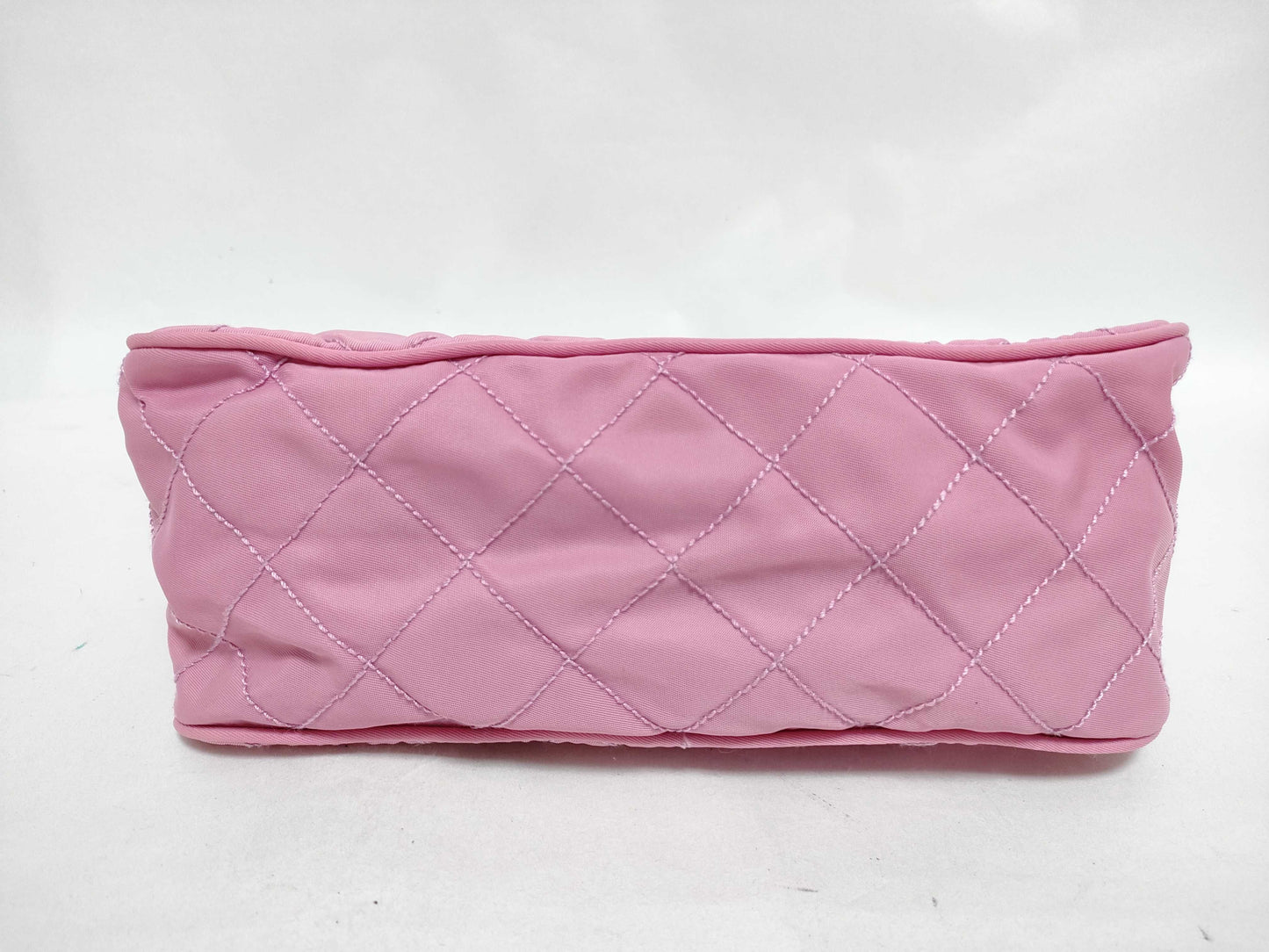 PRADA Nylon Nylon/Pink/Quilted Pouch