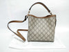 GUCCI GG Supreme 815118 520981/GG Emblem Small Bucket Shoulder Bag