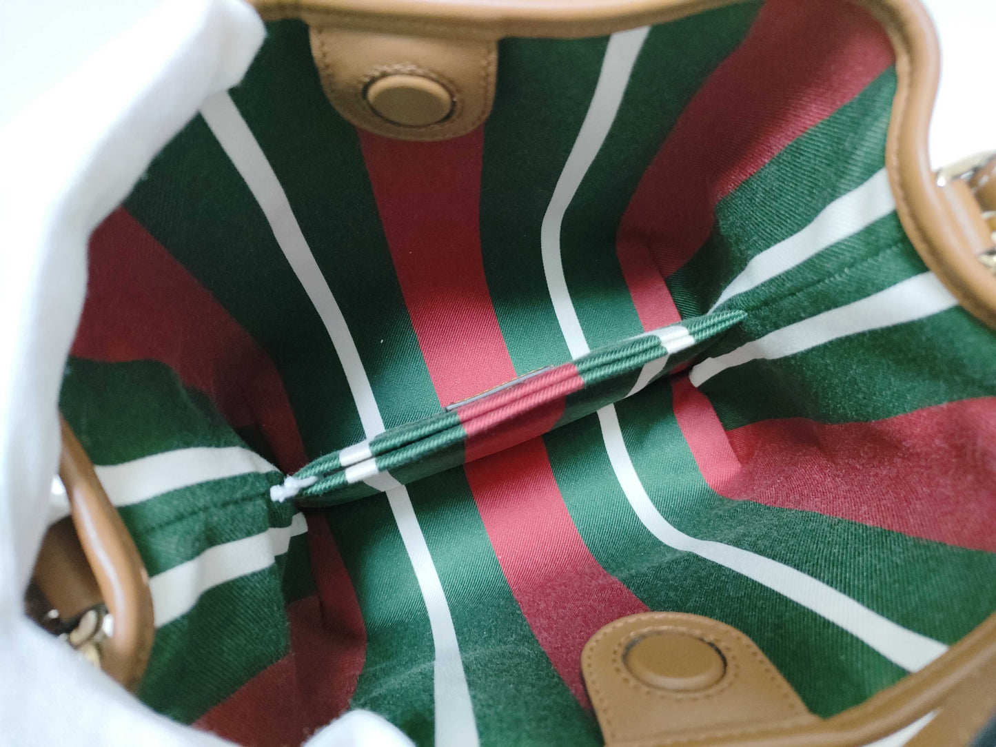 GUCCI GG Supreme 815118 520981/GG Emblem Small Bucket Shoulder Bag