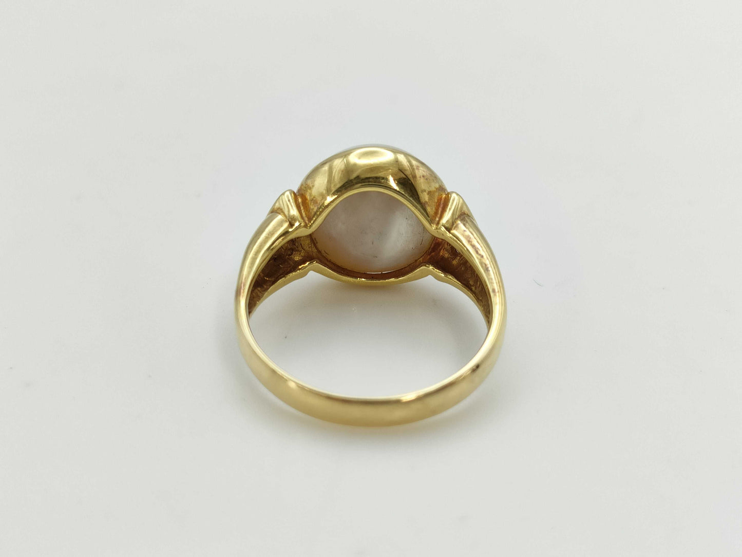 Mabe pearl diameter approximately 10.0-16.2mm D0.04ct K18 12.7g Other small items