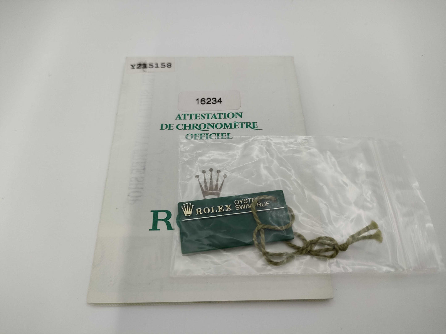 ROLEX 16234G Datejust Y215158 Silver Dial Boys' Watch