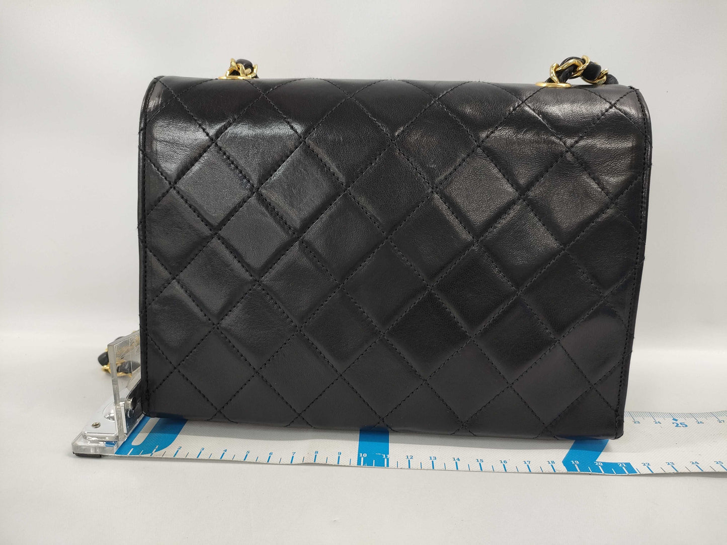 CHANEL Matelasse Large Coco Mark Push Lock Chain Shoulder Bag with Sticker and Card Holder