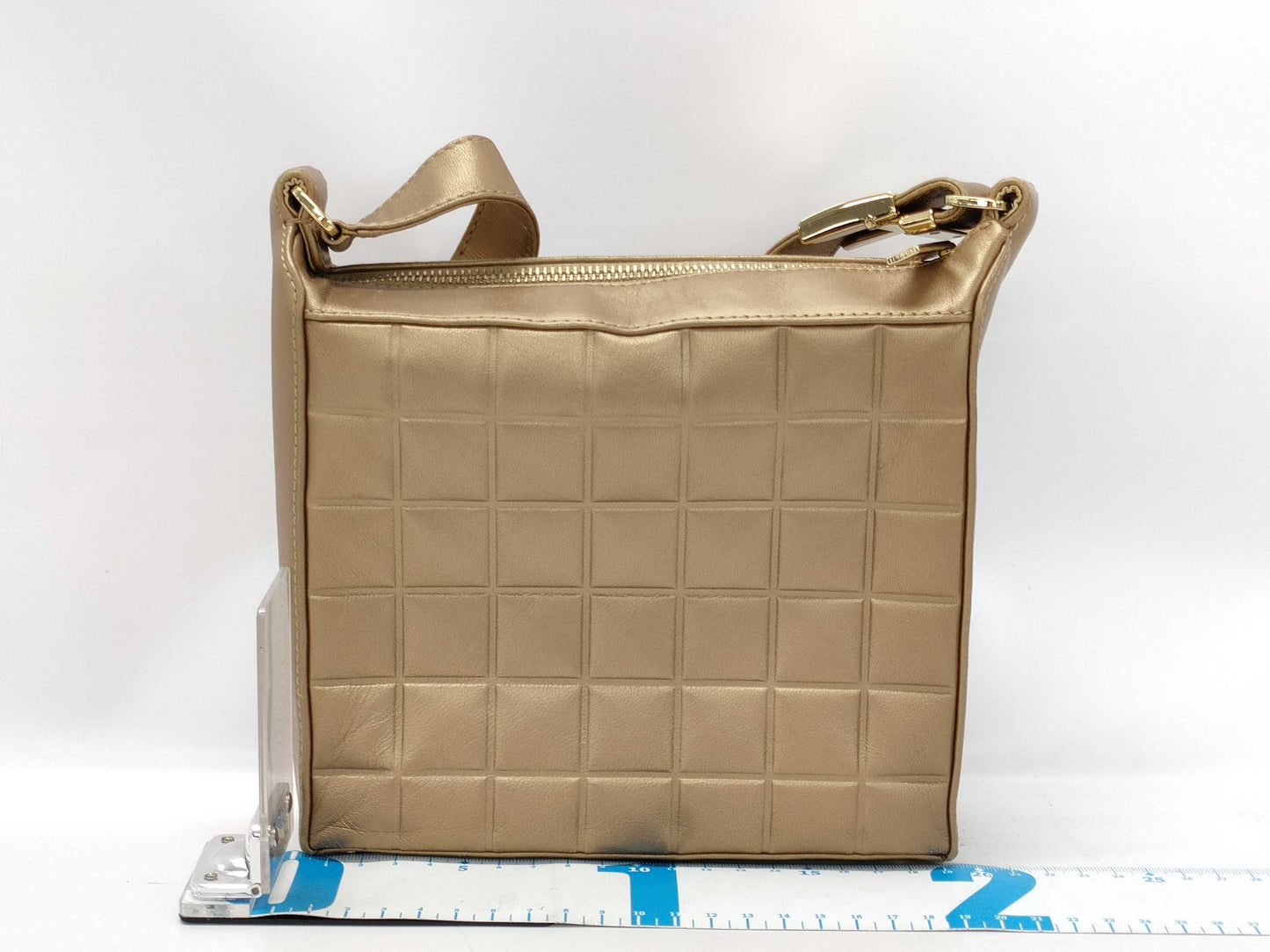 CHANEL Chocolate Bar One-Shoulder Bag with Gold Seal