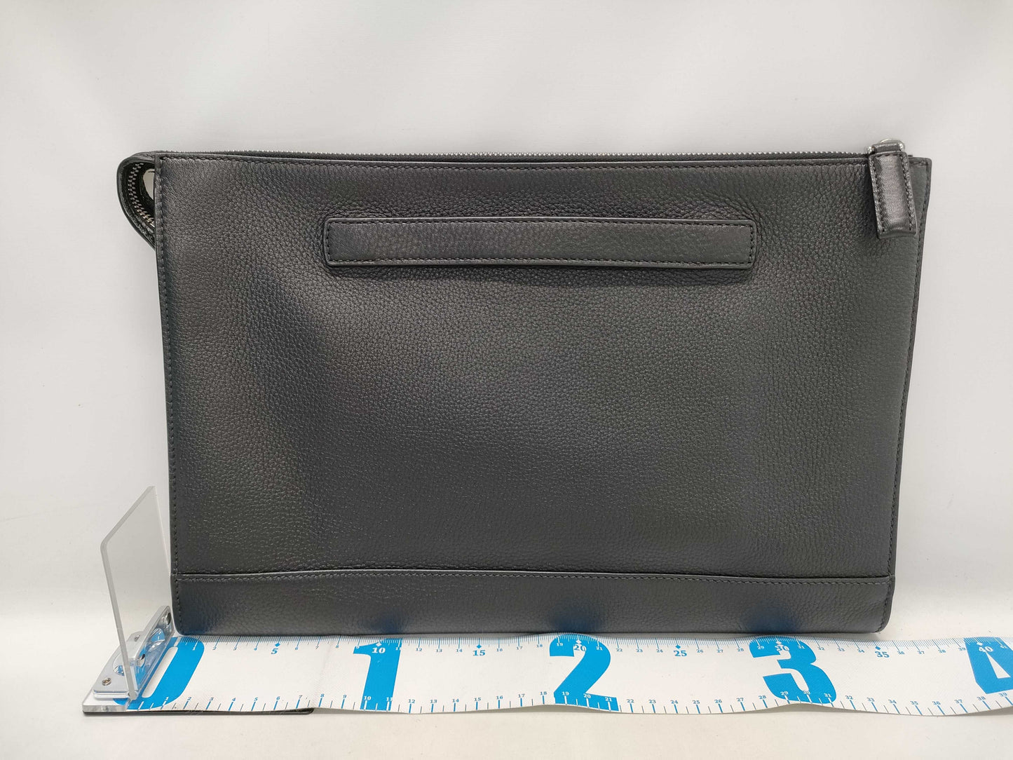 PRADA Triangle Plate Clutch Bag Black Clutch Bag