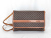 CELINE M90 Shoulder Bag, Macadam Pattern Leather, Brown