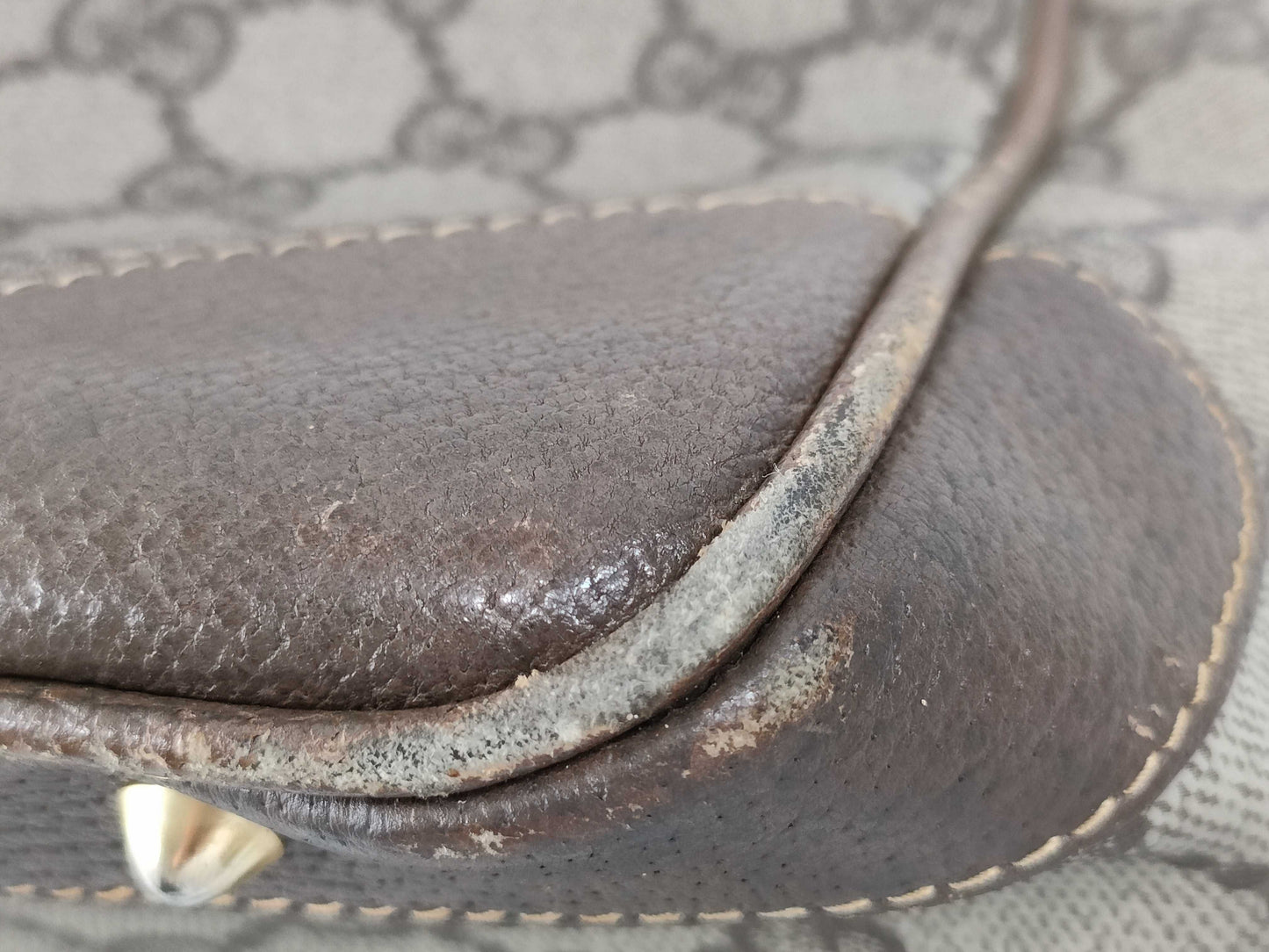 GUCCI GG Supreme Gucci 002.25.0167 Handbag Mini Boston Bag Old Gucci GG Supreme Leather Beige Brown Handbag