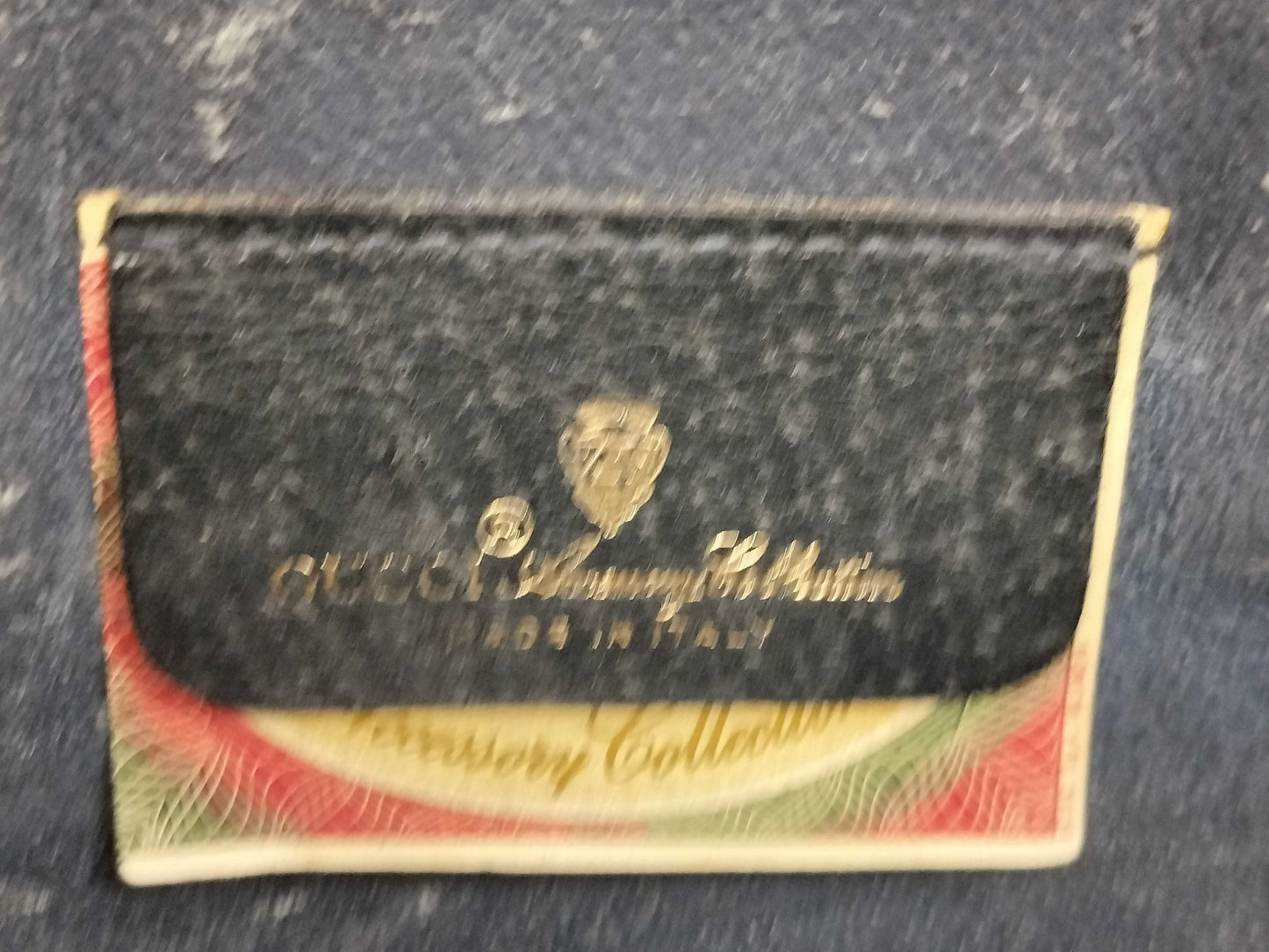 GUCCI Old Gucci 904.02.026 Shoulder Bag Old Gucci Sherry Line GG Supreme Leather Beige Navy Shoulder Bag