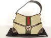 GUCCI 114877 One-Shoulder Bag, Sherry Line, Interlocking Canvas and Leather, Beige and Brown, Shoulder Bag