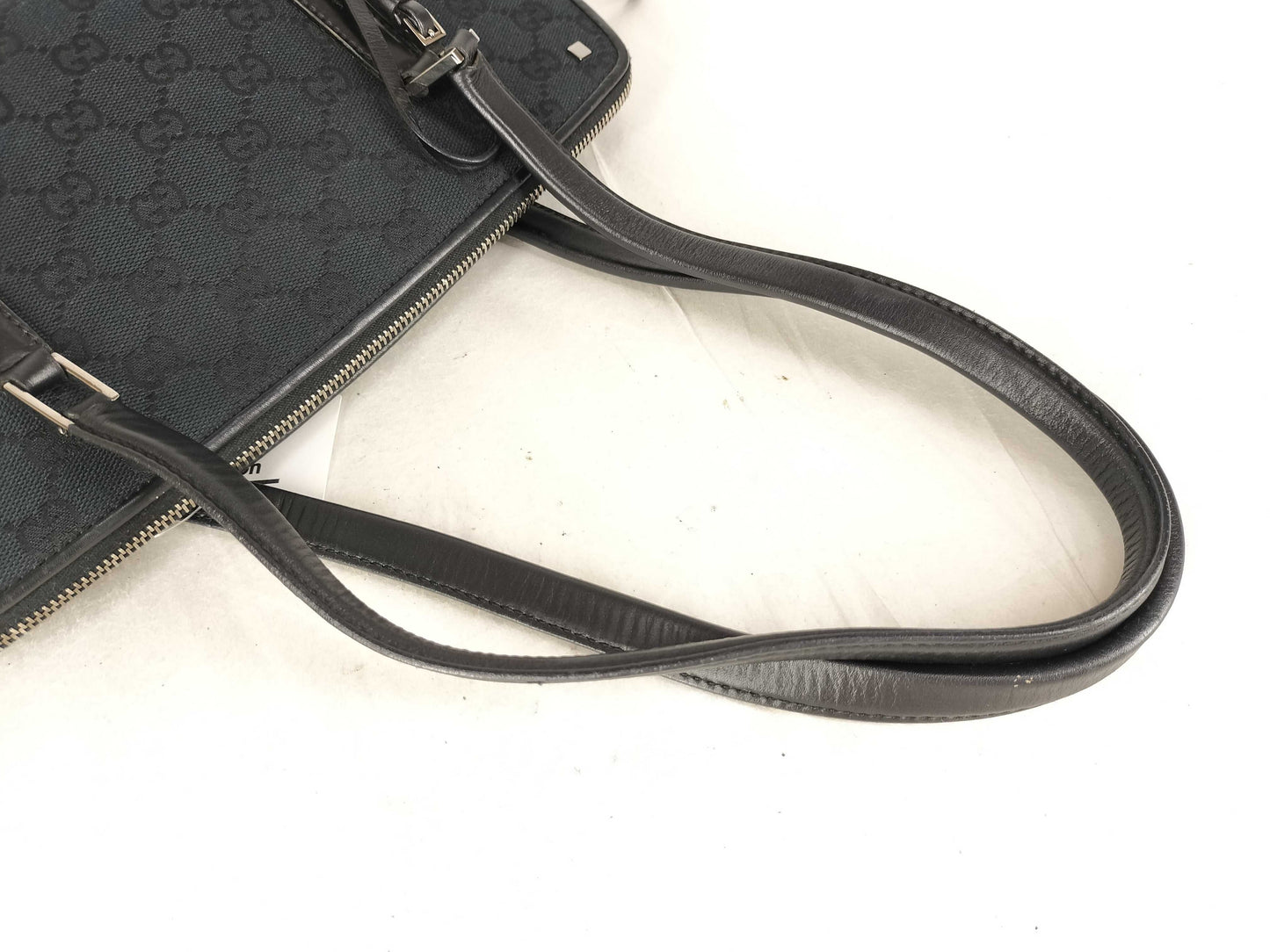 GUCCI GG Canvas Gucci 001.4283 Shoulder Bag Handbag GG Canvas Leather Black Shoulder Bag