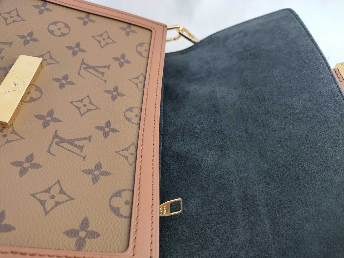 LOUIS VUITTON Monogram Louis Vuitton Dauphine MM Shoulder Bag