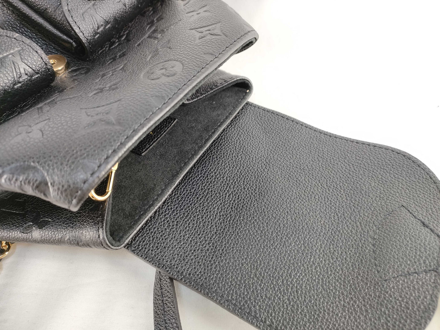 LOUIS VUITTON Monogram Empreinte Louis Vuitton Backup Backpack