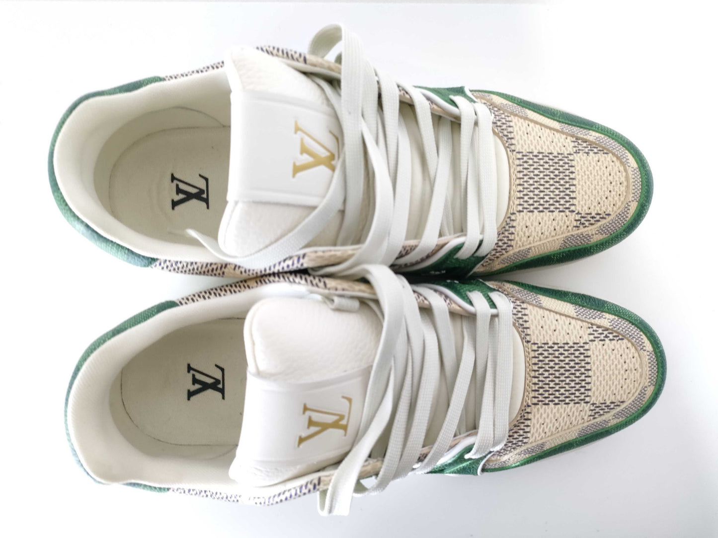 LOUIS VUITTON 1AC58C LV Trainer Line #54 Damier Size 8.5 Sneakers