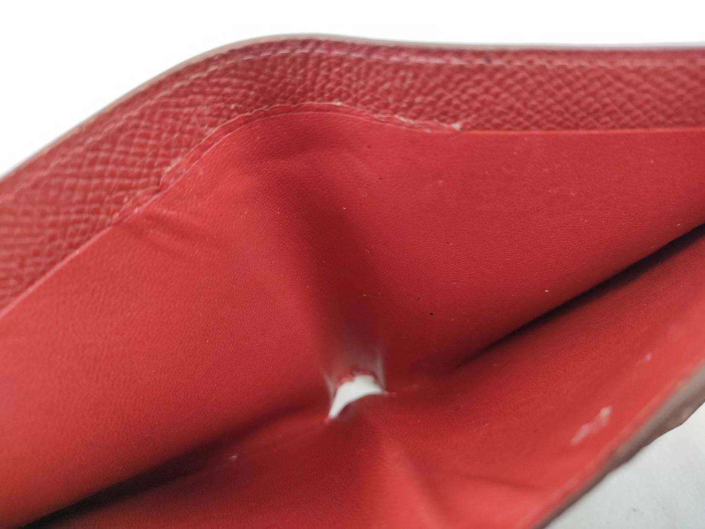 HERMES Bearn Bearn Compact Epson □I Red Wallet