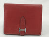 HERMES Bearn Bearn Compact Epson □I Red Wallet