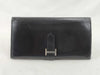 HERMES Bearn Bearn Box Calf Black □E Wallet