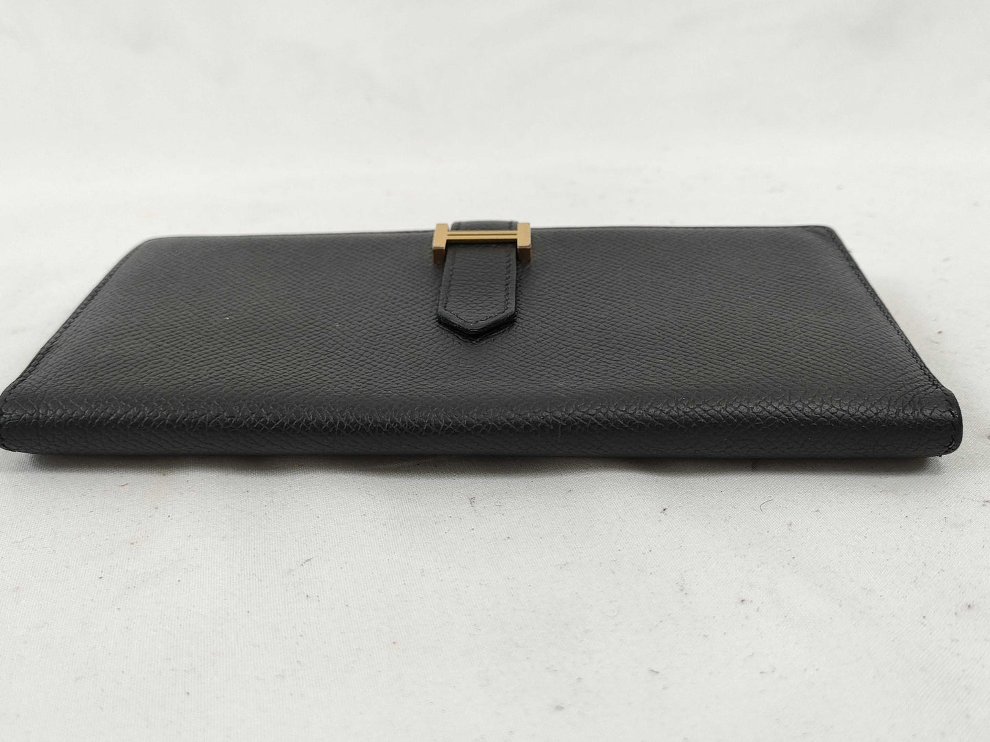 HERMES Bearn Bearn soufflet Epson Black C engraved wallet