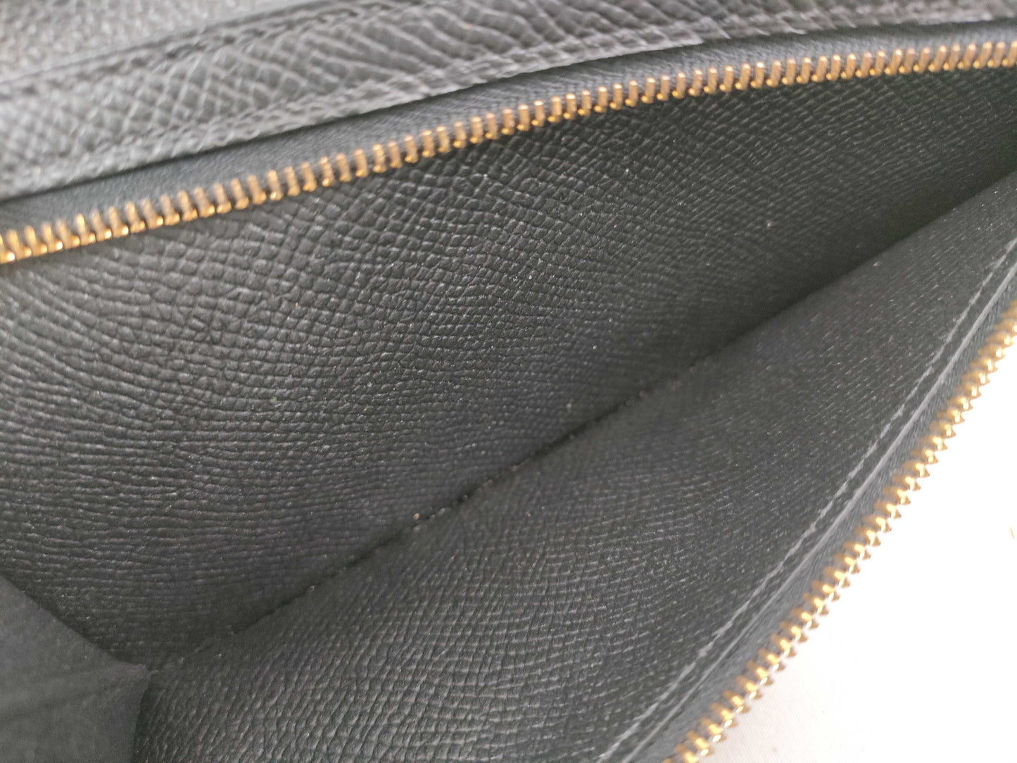 HERMES Bearn Bearn soufflet Epson Black C engraved wallet