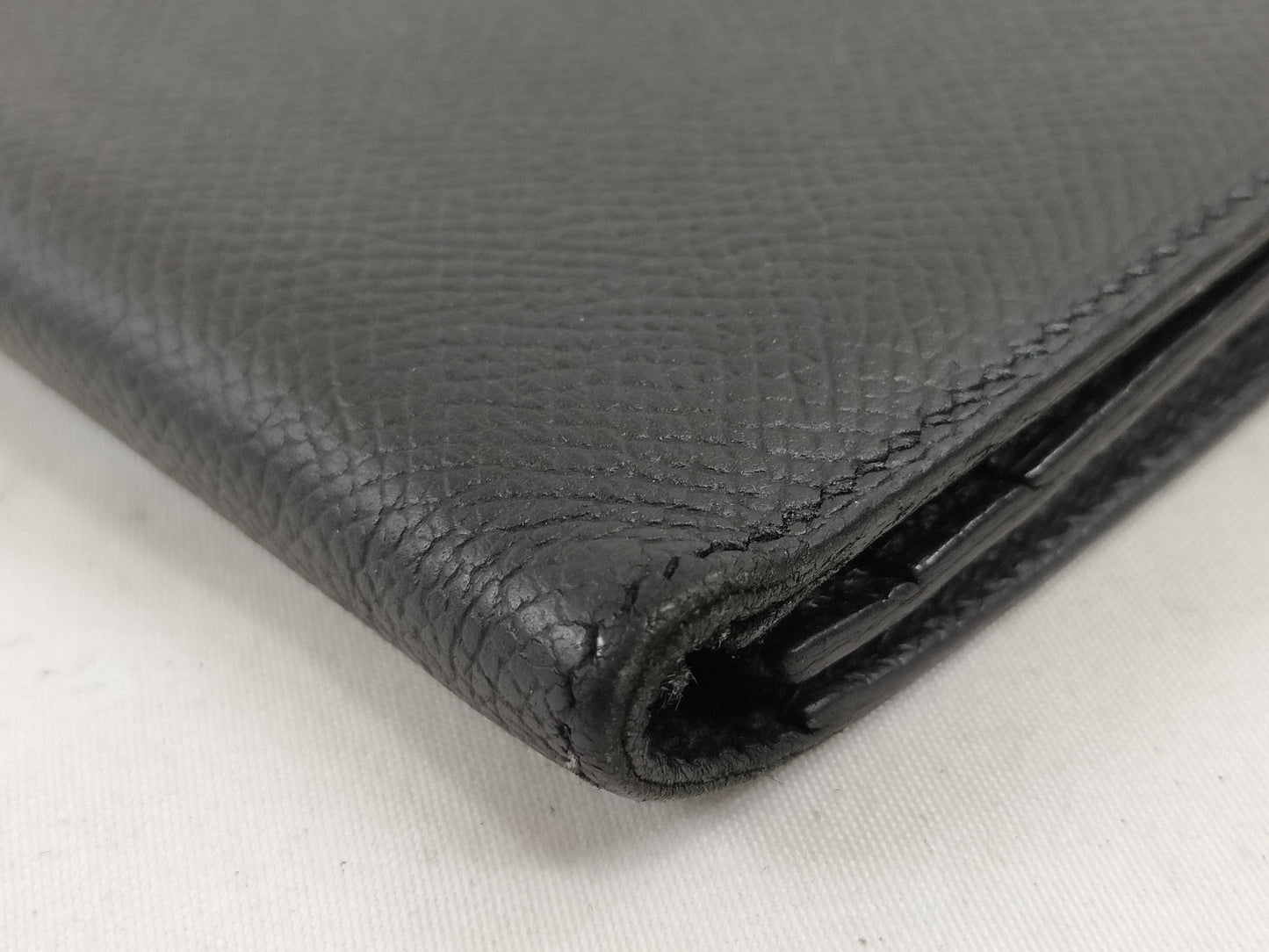 HERMES Bearn Bearn soufflet Epson Black C engraved wallet