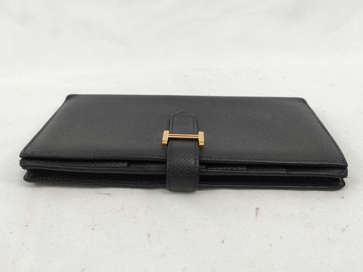 HERMES Bearn Bearn soufflet Epson Black C engraved wallet