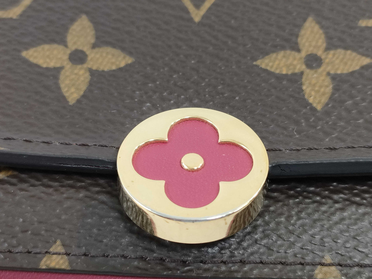 LOUIS VUITTON Monogram Portefeuille Flore Compact Wallet M64588