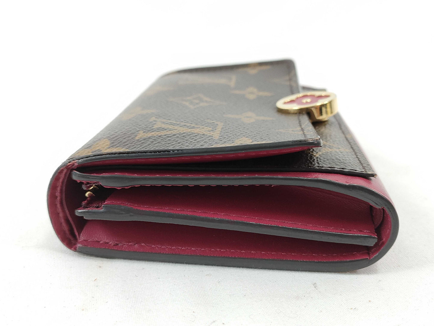 LOUIS VUITTON Monogram Portefeuille Flore Compact Wallet M64588