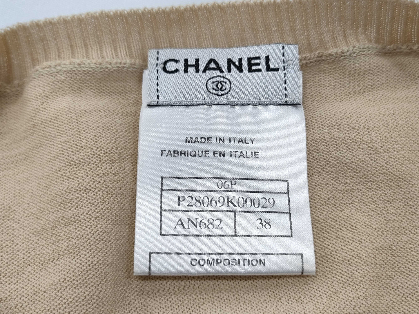 CHANEL Sequined Short Sleeve Top Size 38 P28069K00029 Tops