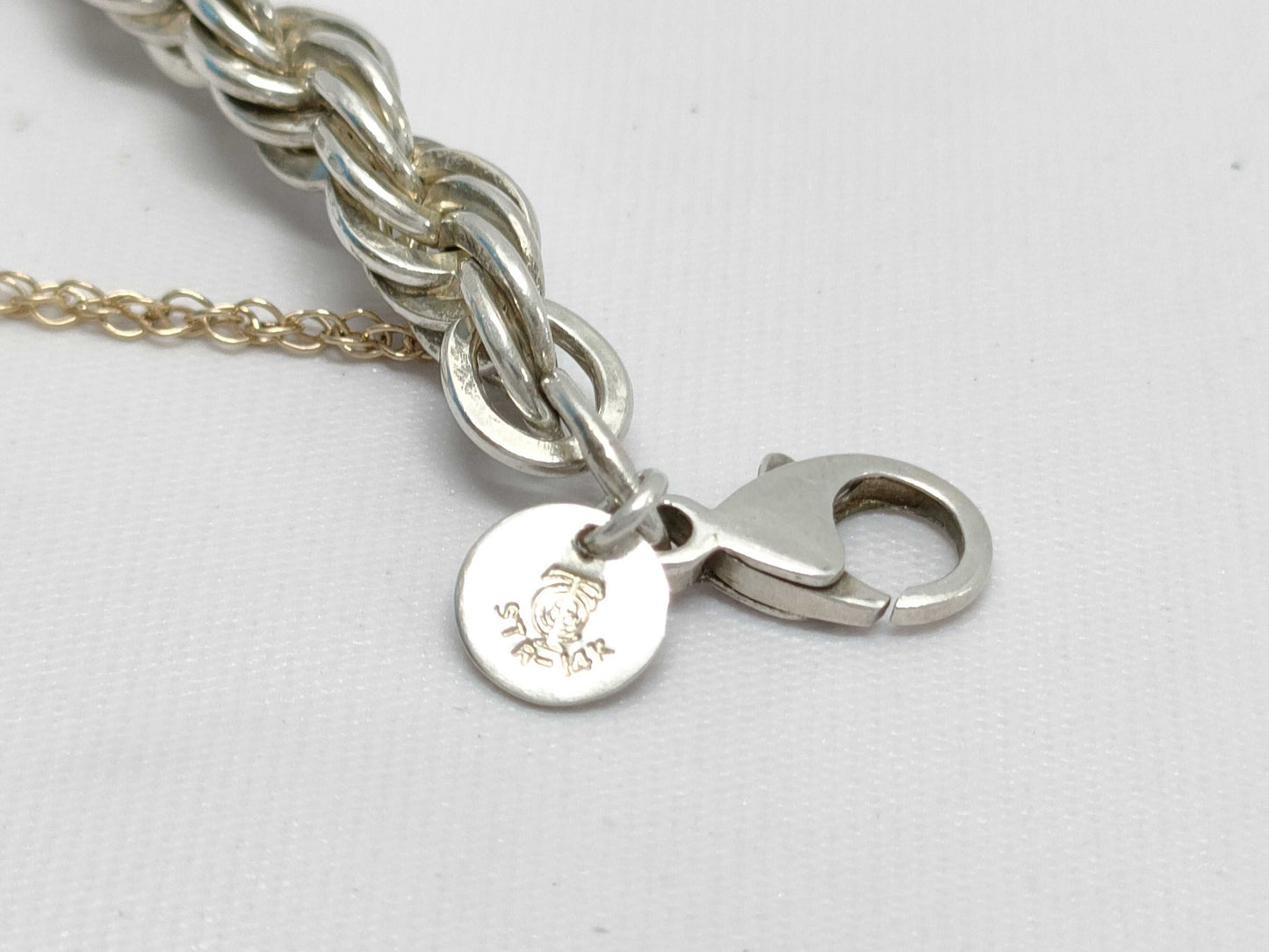 Tiffany & Co. Twist Chain Bracelet in 18K Yellow Gold and 925 Silver, 17.8g
