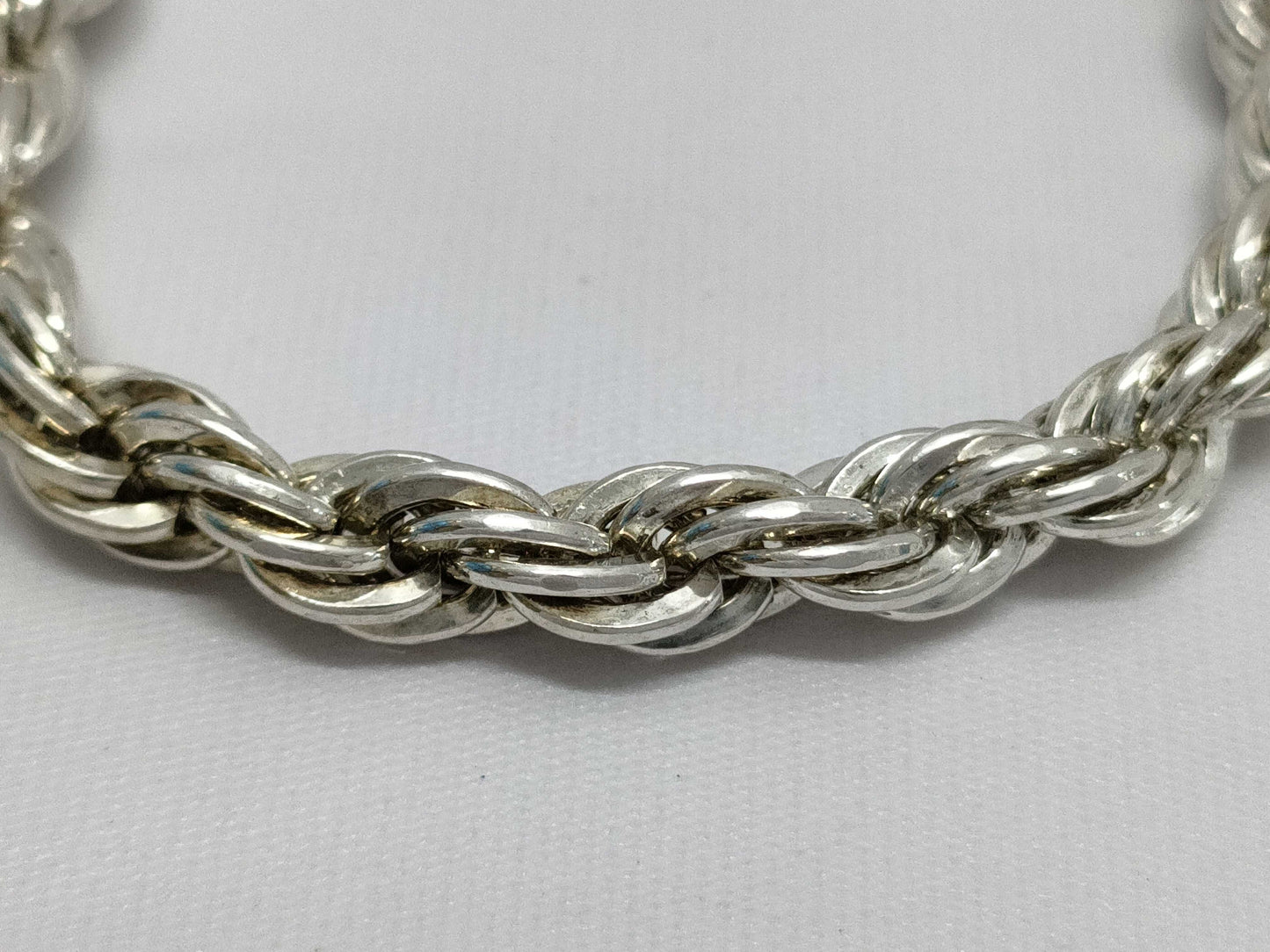Tiffany & Co. Twist Chain Bracelet in 18K Yellow Gold and 925 Silver, 17.8g