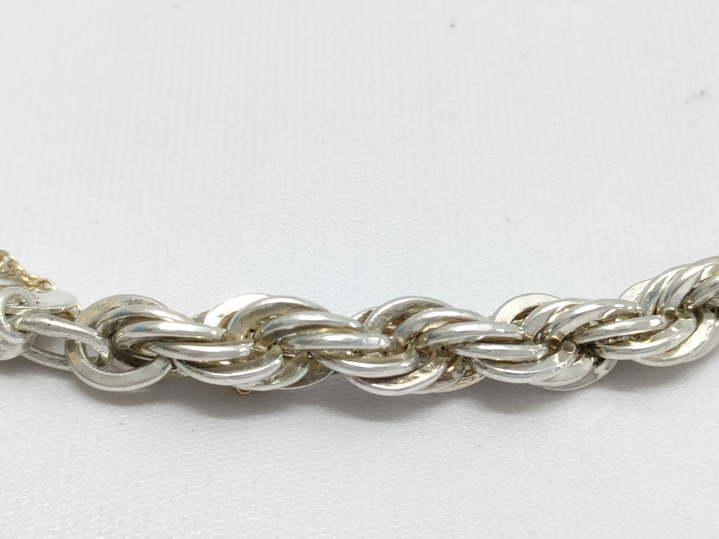Tiffany & Co. Twist Chain Bracelet in 18K Yellow Gold and 925 Silver, 17.8g