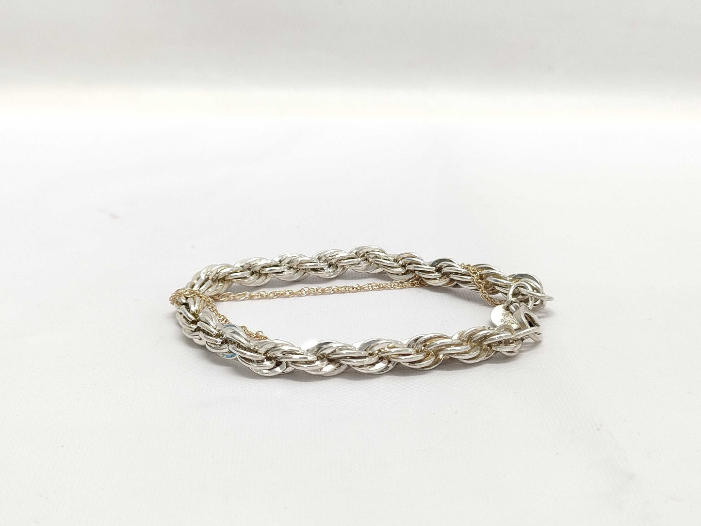 Tiffany & Co. Twist Chain Bracelet in 18K Yellow Gold and 925 Silver, 17.8g
