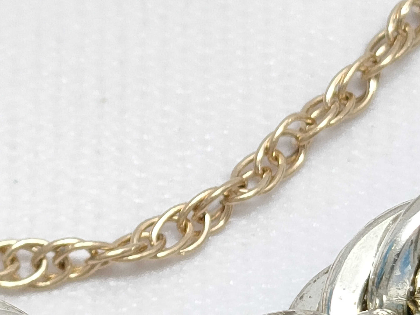 Tiffany & Co. Twist Chain Bracelet in 18K Yellow Gold and 925 Silver, 17.8g