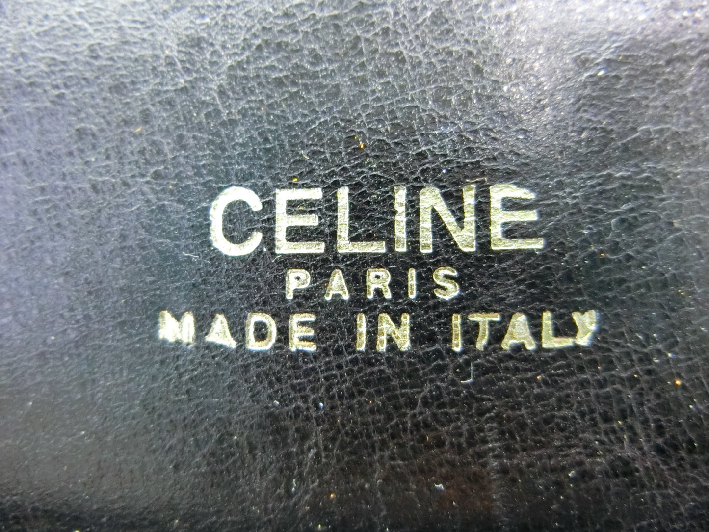 CELINE Leather Shoulder Bag with Carriage Hardware