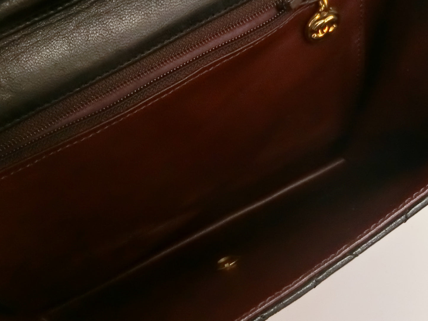 CHANEL Lambskin Matelasse Coco Mark Push Lock Shoulder Bag