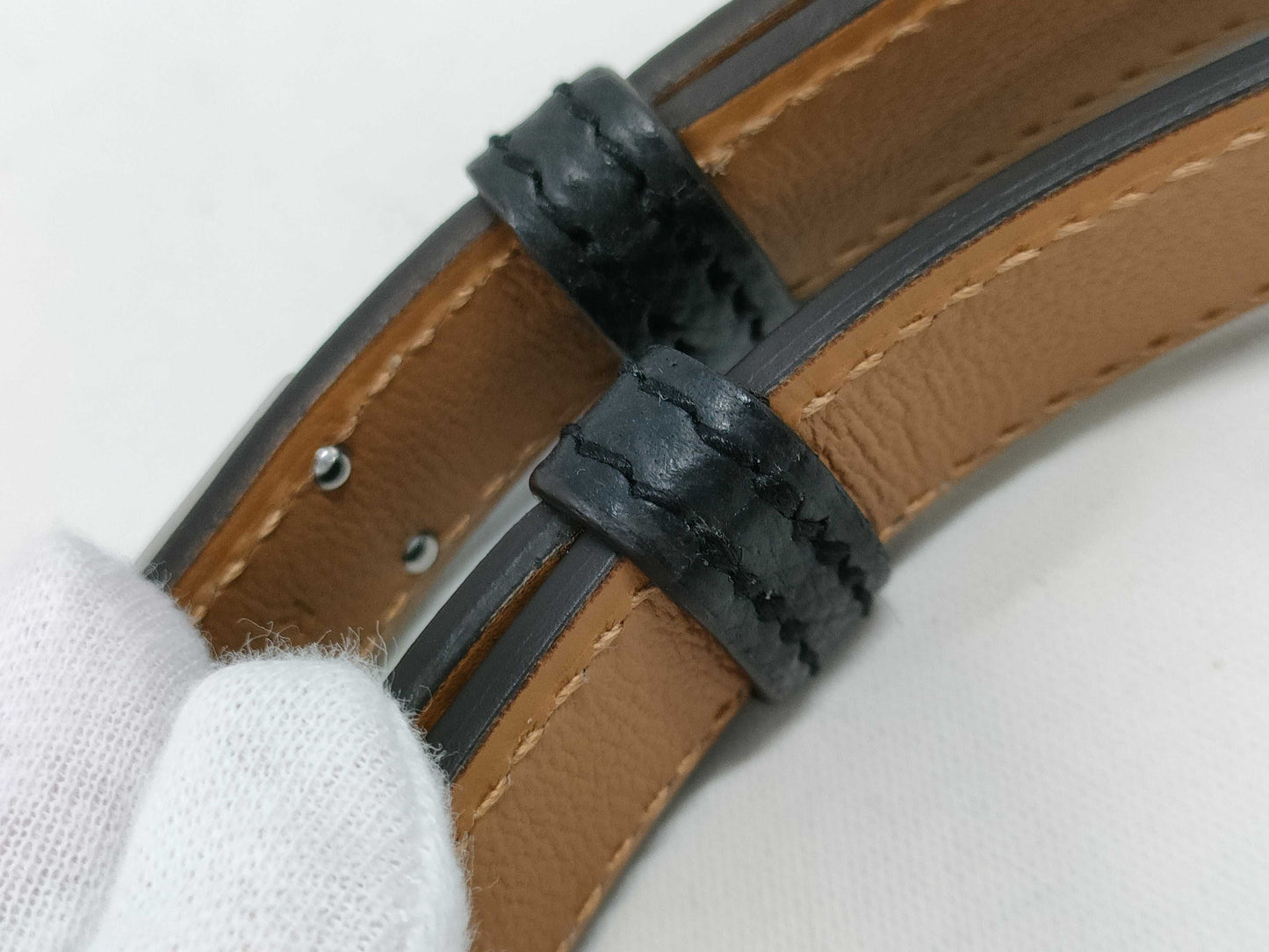 HERMES Kelly Belt, K Stamp, Black, NOIR, Gold, Silver Hardware
