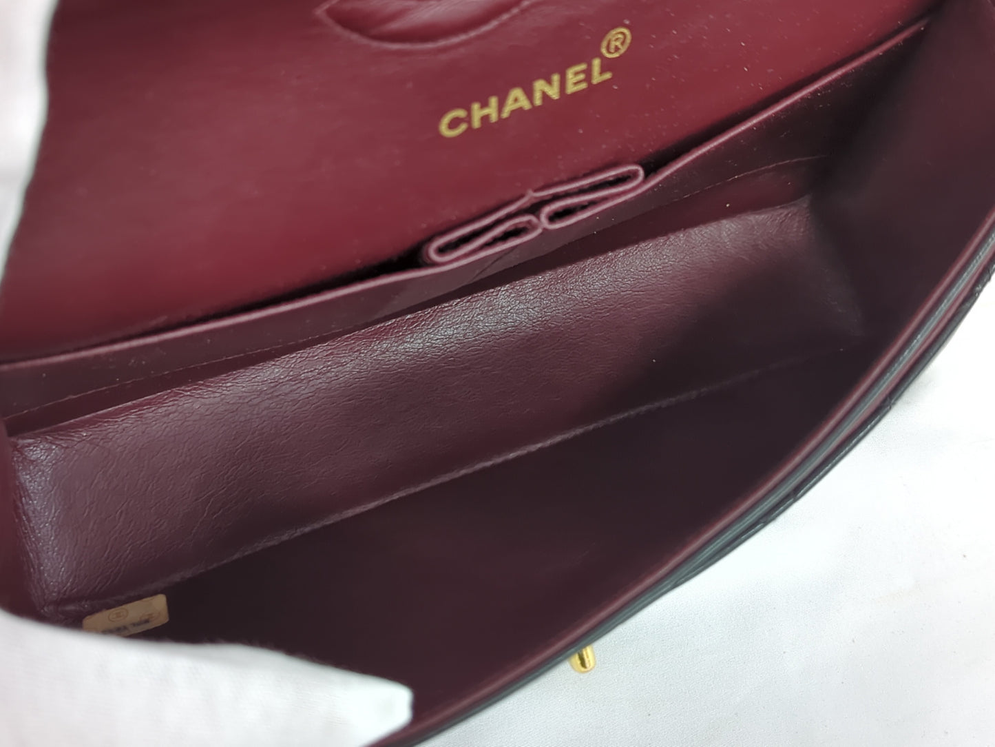 CHANEL Lambskin Double Flap Shoulder Bag, No. 2